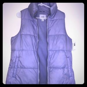 NWT Old Navy Periwinkle Puffer Vest